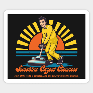 Sunshine Carpet Cleaners - Retro Style Fan Art Sticker